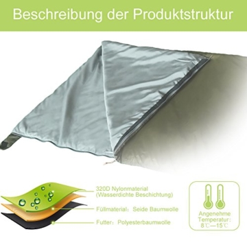 Yissvic Warm Schlafsack Reiseschlafsack Wasserdicht