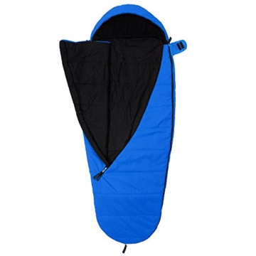 Schlafsack Qeedo Buddy Decken Mumienschlafsack breite Eiform blau 