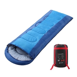 Semoo Schlafsäcke 210 x 75 cm, 3 Jahreszeiten Deckenschlafsäcke (von 10 bis 22 °C), Leichter wasserdichter Sommerschlafsack, für Outdoor Camping Wandern - 1