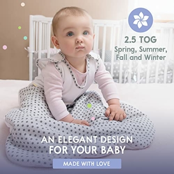 Sweety Fox - Schlafsack Baby Zertifizierte Baumwolle 100% Bio Oeko-TEX® - 2.5TOG - Unisex - 5